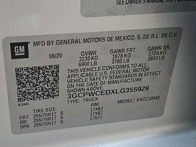 2020 Chevrolet SILVERADO 1500 LT