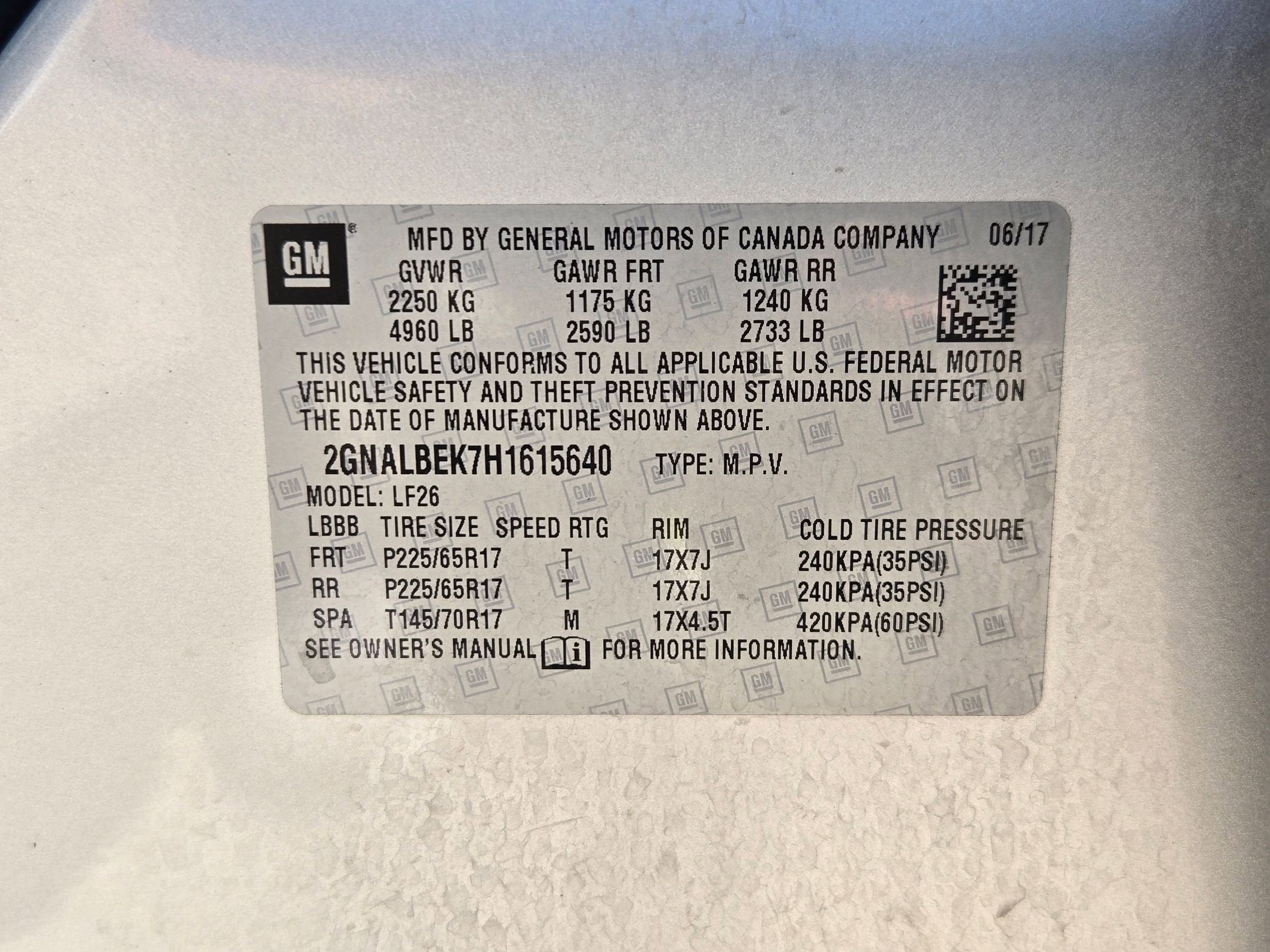 2017 Chevrolet EQUINOX LS