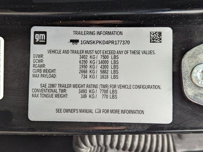 2023 Chevrolet Tahoe Z71