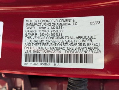 2023 Honda Accord Sedan LX