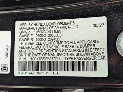 2023 Honda Accord Sedan LX