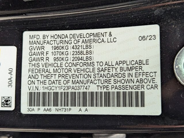 2023 Honda Accord Sedan LX