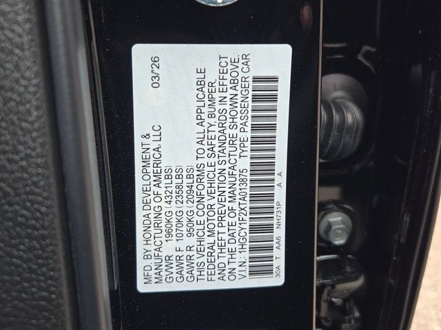 2026 Honda Accord Sedan LX