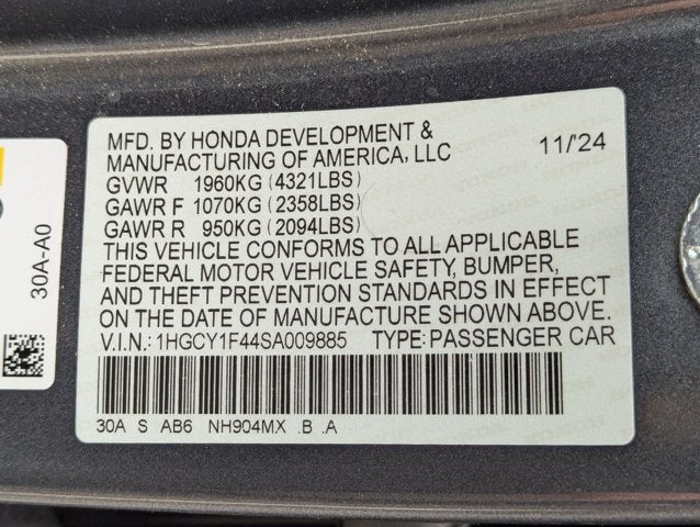 2025 Honda Accord Sedan SE