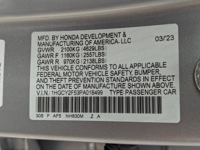 2023 Honda Accord Hybrid HYBRID SPORT BD