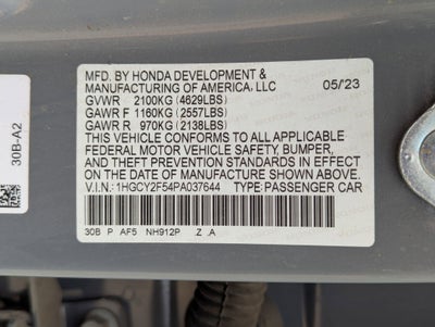 2023 Honda Accord Sedan HYBRID SPORT BD