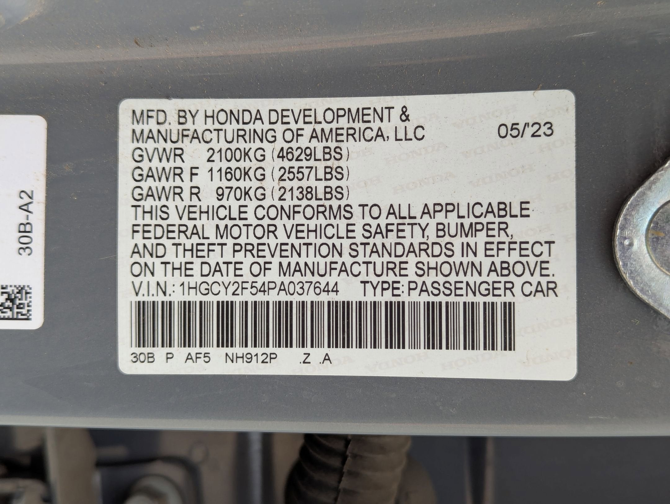 2023 Honda Accord Sedan HYBRID SPORT BD