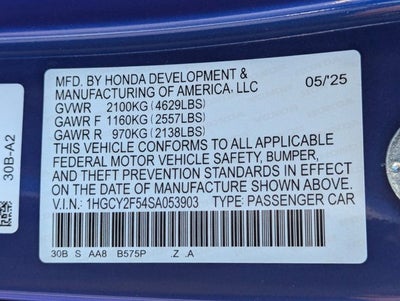 2025 Honda Accord Hybrid HYBRID SPORT