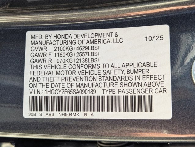2025 Honda Accord Hybrid HYBRID EX-L