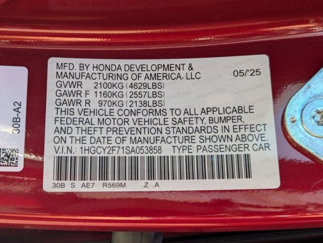 2025 Honda Accord Hybrid HYBRID SPORT-L