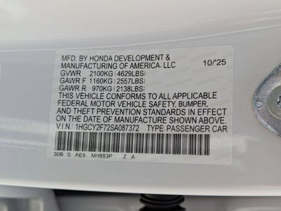 2025 Honda Accord Hybrid HYBRID SPORT-L