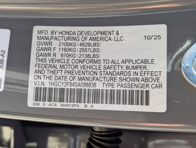 2025 Honda Accord Hybrid HYBRID TOURING