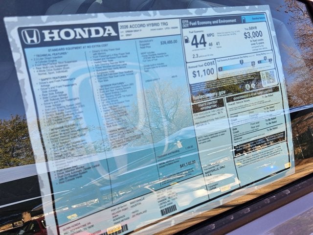 2026 Honda Accord Sedan Touring Hybrid