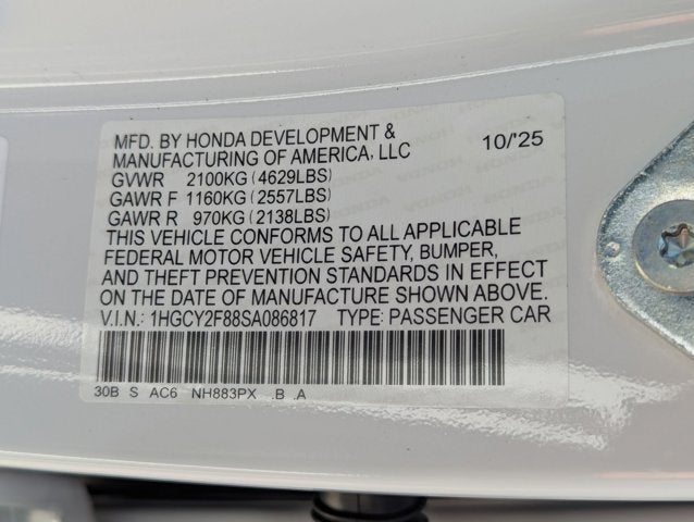 2025 Honda Accord Hybrid HYBRID TOURING