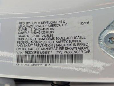 2025 Honda Accord Hybrid HYBRID TOURING