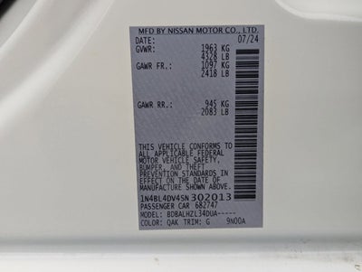 2025 Nissan Altima SV