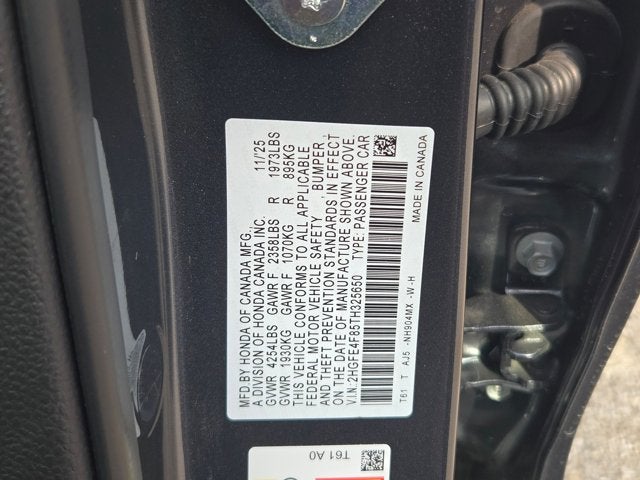 2026 Honda Civic Sedan Hybrid Sport Touring