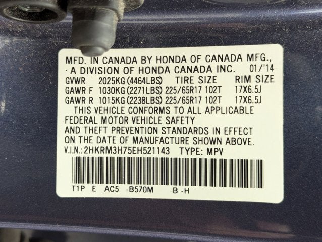 2014 Honda CR-V EX-L