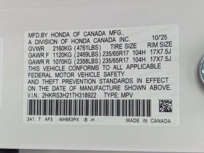 2026 Honda CR-V 2WD LX