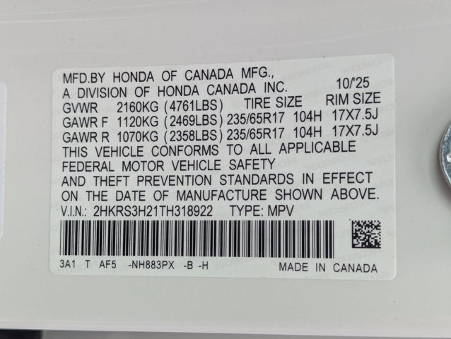 2026 Honda CR-V 2WD LX