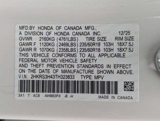 2026 Honda CR-V 2WD EX