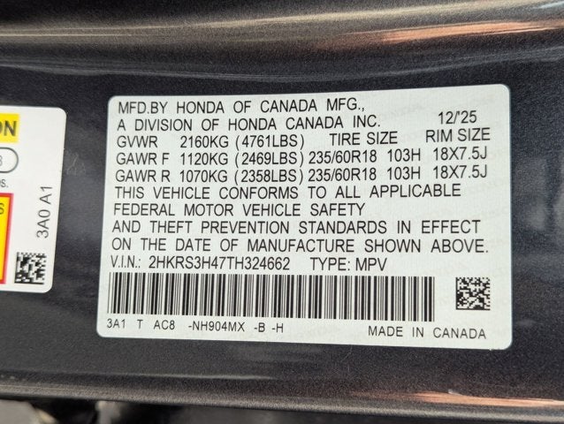 2026 Honda CR-V 2WD EX