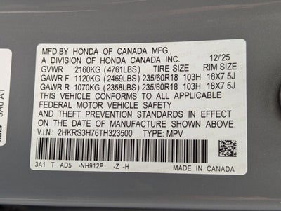 2026 Honda CR-V 2WD EX-L