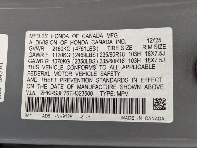 2026 Honda CR-V 2WD EX-L