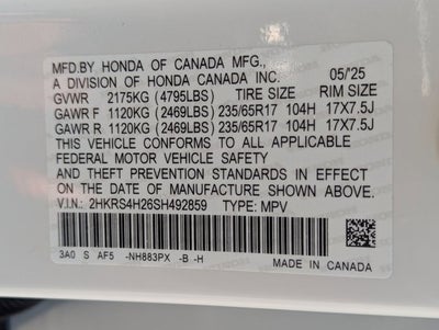 2025 Honda CR-V 1.5T AWD LX