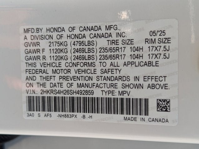 2025 Honda CR-V 1.5T AWD LX