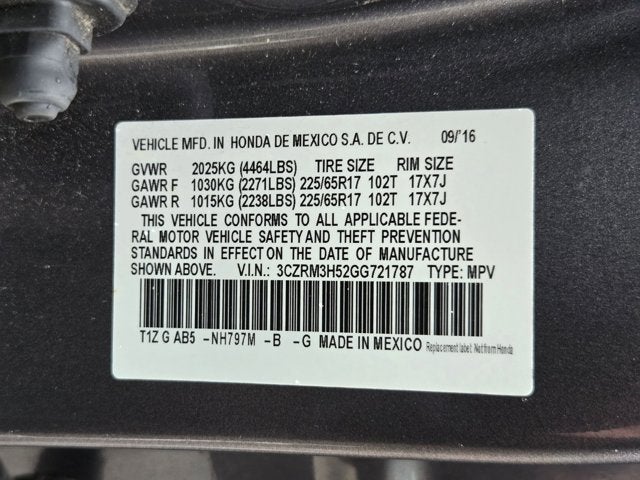 2016 Honda CR-V EX