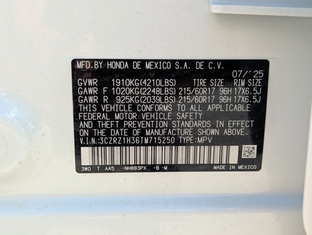 2026 Honda HR-V 2WD LX