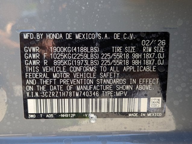 2026 Honda HR-V 2WD EX-L