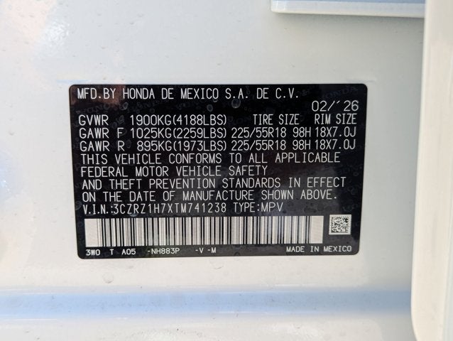 2026 Honda HR-V 2WD EX-L