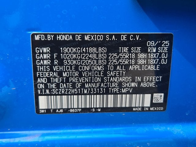 2026 Honda HR-V Sport