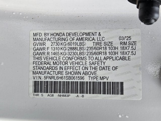 2025 Honda Odyssey EX-L