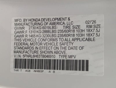 2026 Honda Odyssey EX-L