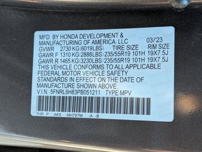 2023 Honda Odyssey Touring