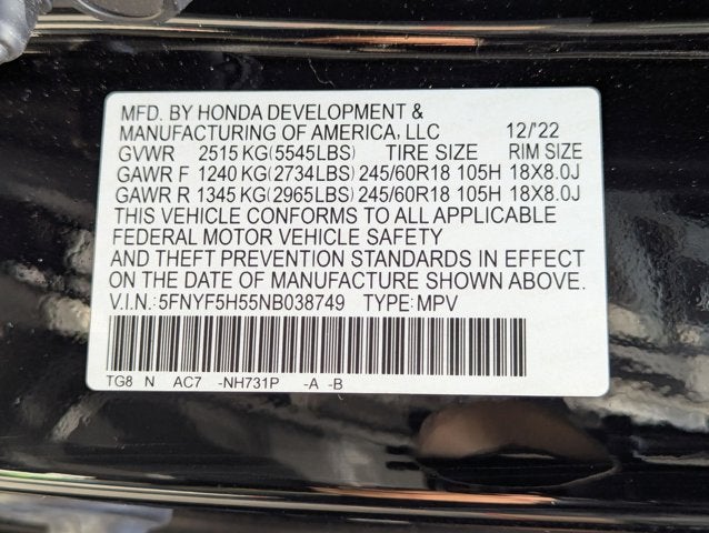 2022 Honda Pilot EX-L