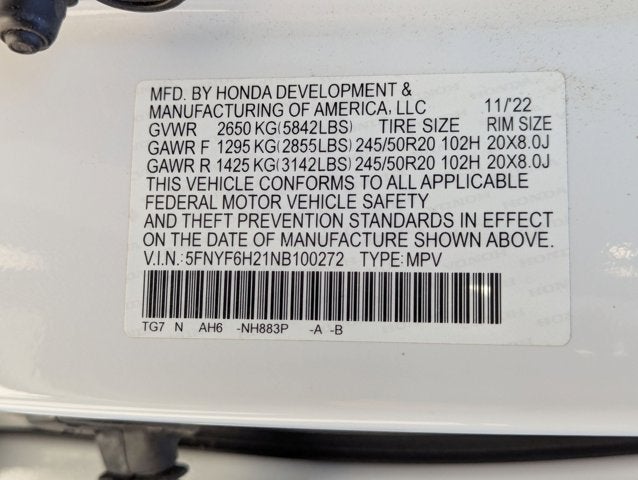 2022 Honda Pilot Special Edition