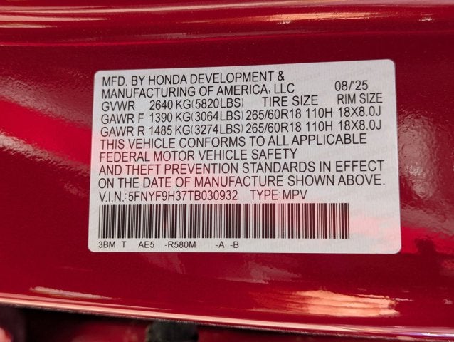 2026 Honda Passport RTL