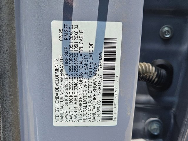 2025 Honda Pilot Touring