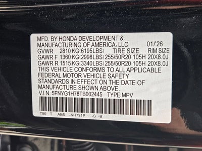 2026 Honda Pilot Touring S