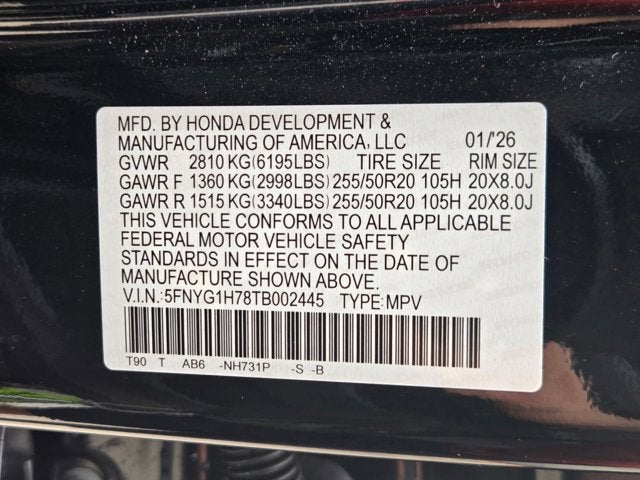 2026 Honda Pilot Touring S