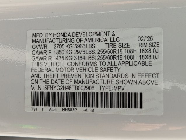 2026 Honda Pilot 2WD EX-L