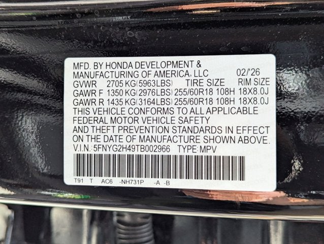 2026 Honda Pilot 2WD EX-L