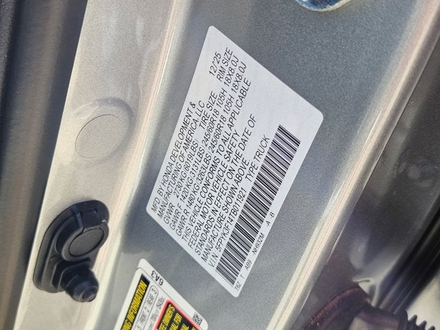 2026 Honda Ridgeline Sport