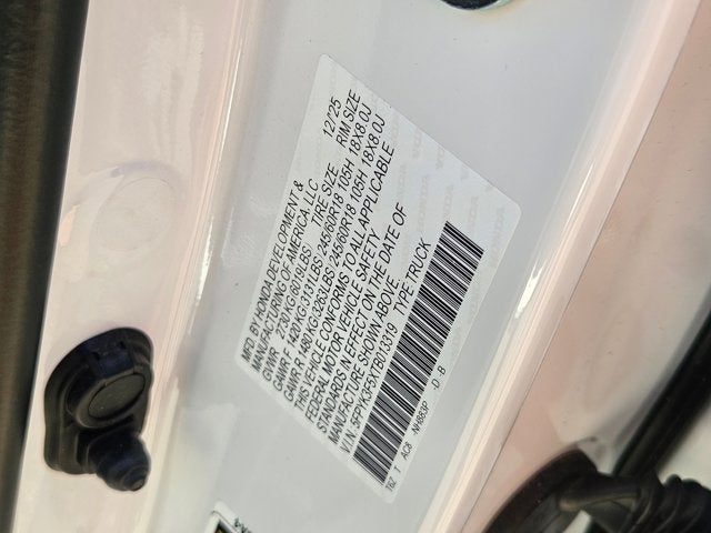 2026 Honda Ridgeline RTL