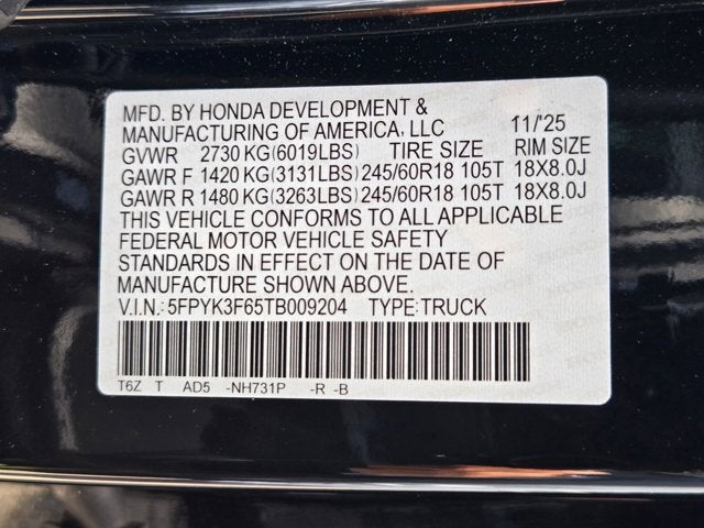 2026 Honda Ridgeline TrailSport