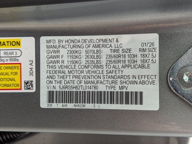 2026 Honda CR-V 2WD Sport-L Hybrid